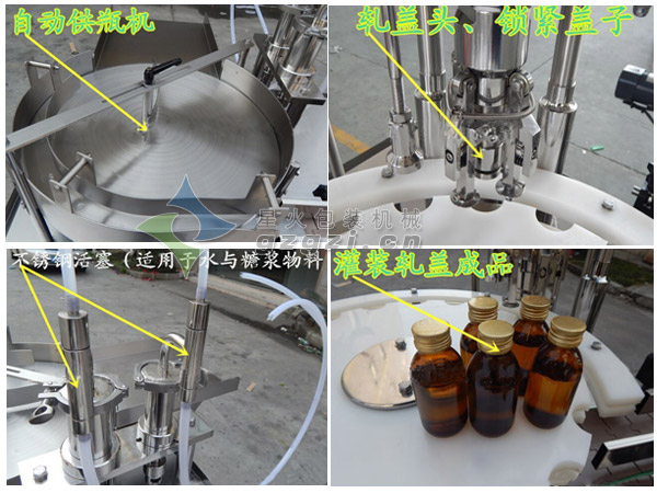 口服液灌裝扎蓋機