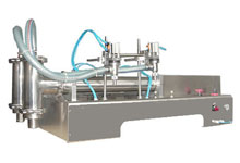 半自動雙頭液體灌裝機